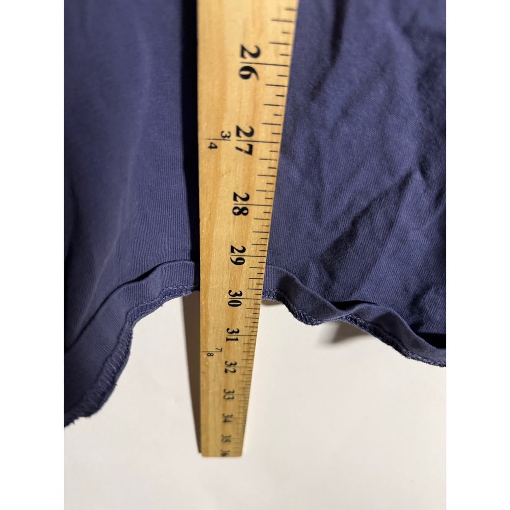 Wrangler Mens 2XL Blue Long Sleeve Pocket T-Shirt Faded Distressed Grunge - Picture 9 of 9